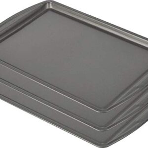 Goodcook Baking Sheet, 13 Inch x 9 Inch, Dark gray - 3 Piece