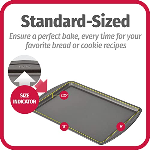 Goodcook Baking Sheet, 13 Inch x 9 Inch, Dark gray - 3 Piece