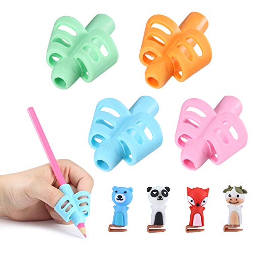 Mr. Pen- Pencil Grips for Kids Handwriting, 4 Pack, Pencil Grips, Pencil Grip, Kids Pencils Grip, School Supplies, Grip Pencils for Kids, School Supplies for Kids, Pencil Holder for Kids, Pen Grip