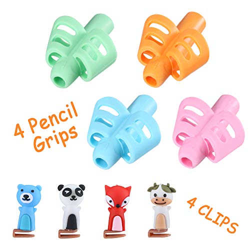 Mr. Pen- Pencil Grips for Kids Handwriting, 4 Pack, Pencil Grips, Pencil Grip, Kids Pencils Grip, School Supplies, Grip Pencils for Kids, School Supplies for Kids, Pencil Holder for Kids, Pen Grip