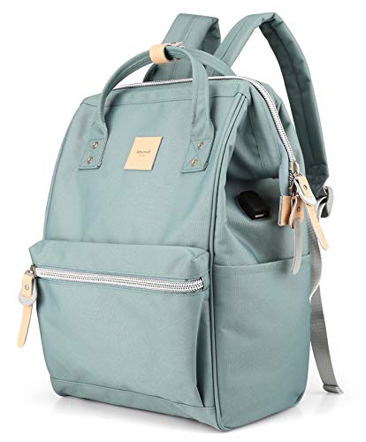 himawari Laptop Backpack for Women&Men Travel Backpack With USB Charging Port Large Business Bag Water Resistant College Bag Computer Bag Backpack for school (1881-SL)