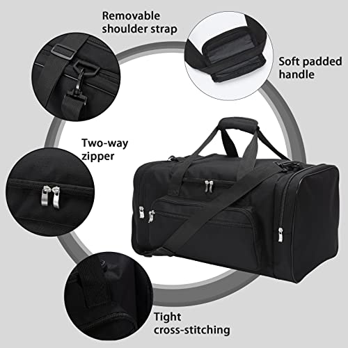 Sports Duffel Bag 20 inch for Travel Gym Black