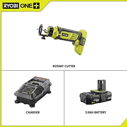 RYOBI P531-P163 18-Volt ONE+ SPEED SAW Rotary Cutter with 2.0 Ah Battery and Charger Kit