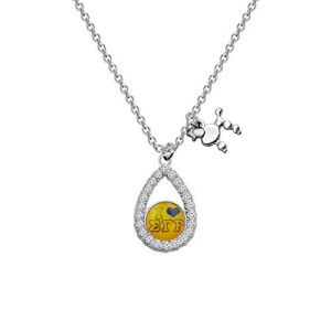 aktap sgrho gift sgrho sorority paraphernalia gift greek sorority sister jewelry for women girl (yellow sigma gamma e)