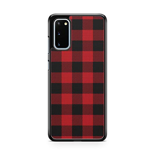 Red Plaid Case For Samsung Galaxy S21 Ultra S22 S20 Plus S20 FE 5G S21 FE Case Custom Christmas Holidays Buffalo Phone Cover A3