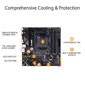 ASUS TUF Gaming B550M-PLUS AMD AM4 (3rd Gen Ryzen™) Micro ATX Gaming Motherboard (PCIe 4.0, 2.5Gb LAN, BIOS Flashback, HDMI 2.1, USB 3.2 Gen 2, Addressable Gen 2 RGB Header and Aura Sync)