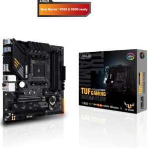 ASUS TUF Gaming B550M-PLUS AMD AM4 (3rd Gen Ryzen™) Micro ATX Gaming Motherboard (PCIe 4.0, 2.5Gb LAN, BIOS Flashback, HDMI 2.1, USB 3.2 Gen 2, Addressable Gen 2 RGB Header and Aura Sync)