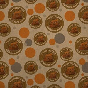 graphics & more flush the turd november 3rd premium kraft gift wrap wrapping paper roll