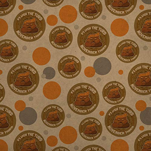 GRAPHICS & MORE Flush the Turd November 3rd Premium Kraft Gift Wrap Wrapping Paper Roll