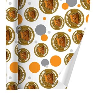 graphics & more flush the turd november 3rd gift wrap wrapping paper roll