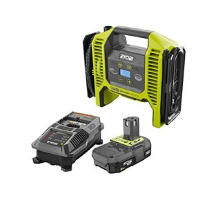 ryobi p747-p163 18-volt one+ dual function inflator/deflator with 2.0 ah battery and charger