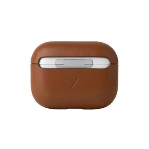 Native Union Leather Case for AirPods Pro – Handcrafted Fully-Wrapped Genuine Italian Leather case – Support Wireless Chargers – Compatible with AirPods Pro, Airpods Pro 2 (Tan)