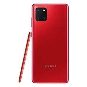 Samsung Galaxy Note 10 Lite N770F 128GB Dual-SIM GSM Unlocked Phone (International Variant/US Compatible LTE) - Aura Red (Renewed)