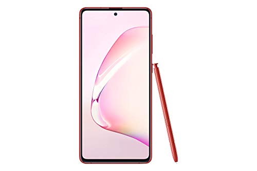 Samsung Galaxy Note 10 Lite N770F 128GB Dual-SIM GSM Unlocked Phone (International Variant/US Compatible LTE) - Aura Red (Renewed)