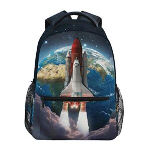 umiriko galaxy space backpack kids bookbag rocket school bag for boys girls 2021591