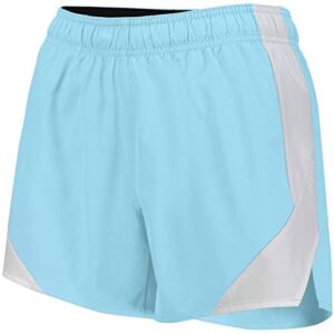 Holloway Girls Olympus Shorts, Aqua/White, L