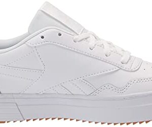 Reebok women's Club Memt Sneaker, White/True Grey/Rubber Gum, 8 US