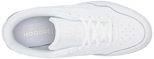 Reebok women's Club Memt Sneaker, White/True Grey/Rubber Gum, 8 US