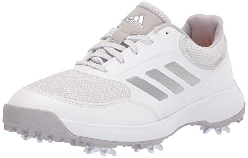 adidas womens W Tech Response 2.0 Golf Shoe, White/Silver/Grey, 7.5 US