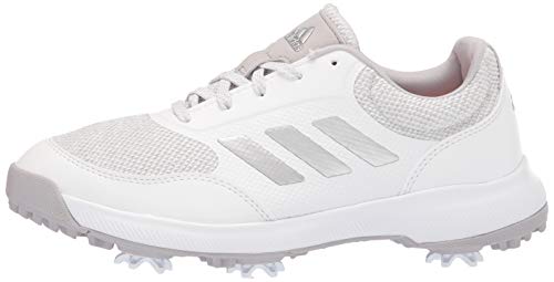 adidas womens W Tech Response 2.0 Golf Shoe, White/Silver/Grey, 7.5 US