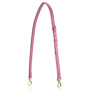 allzedream genuine leather purse strap replacement crossbody handbag long adjustable (pink)