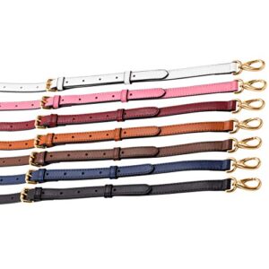 Allzedream Genuine Leather Purse Strap Replacement Crossbody Handbag Long Adjustable (Pink)