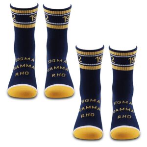 jxgzso sigma gamma rho sorority gift 1922 sigma gamma rho blue socks sgrho sorority sister gift (sgr socks)