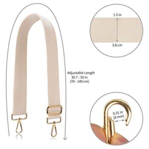 Allzedream Crossbody Bag Strap Soft Adjustable Replacement Purse Straps (Apricot)