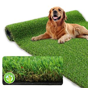 xlx turf realistic artificial grass rug indoor outdoor - 3ft x 5ft, thick synthetic fake grass dog pet turf mat for garden lawn landscape