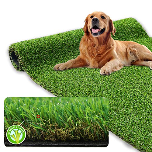 XLX TURF Realistic Artificial Grass Rug Indoor Outdoor - 3ft x 5ft, Thick Synthetic Fake Grass Dog Pet Turf Mat for Garden Lawn Landscape