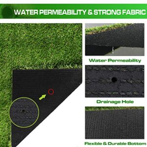 XLX TURF Realistic Artificial Grass Rug Indoor Outdoor - 3ft x 5ft, Thick Synthetic Fake Grass Dog Pet Turf Mat for Garden Lawn Landscape