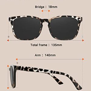 TIJN Polarized Sunglasses for Women Men Classic Trendy Stylish Sun Glasses 100% UV Protection