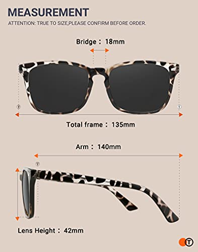 TIJN Polarized Sunglasses for Women Men Classic Trendy Stylish Sun Glasses 100% UV Protection