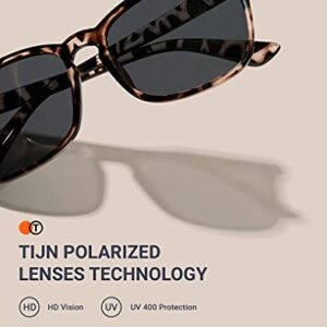 TIJN Polarized Sunglasses for Women Men Classic Trendy Stylish Sun Glasses 100% UV Protection