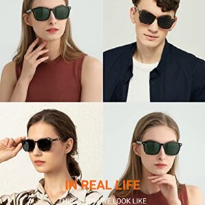 TIJN Polarized Sunglasses for Women Men Classic Trendy Stylish Sun Glasses 100% UV Protection