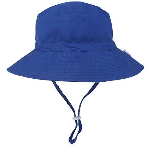 MaxNova Baby Sun Hat Toddler Summer UPF 50+ Baby Girl Bucket Hat Wide Brim Beach Hats for Baby Boys 2-7Years
