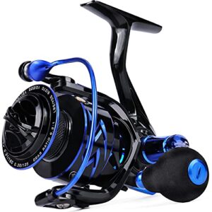 Sougayilang Spinning Reels Ultra-Weight, 6.2: 1 High Speed ​​Gear Ratio, Metal Frame and Rotor, 12 + 1 Shielded BB, Smooth Powerful Freshwater and Saltwater Spinning Fishing Reel(SD-3000-Blue)