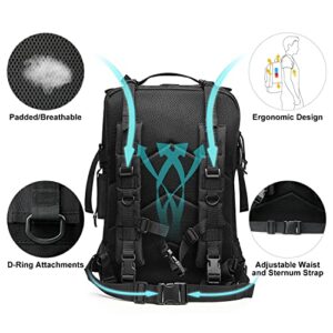 G4Free 50L Tactical Backpack 3 Day Assault Pack Outdoor Bug Out Bag Military Style for Trekking Camping Fishing Hiking