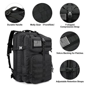 G4Free 50L Tactical Backpack 3 Day Assault Pack Outdoor Bug Out Bag Military Style for Trekking Camping Fishing Hiking