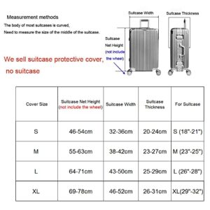 Tripnuo Elastic Travel Luggage Cover Travel Suitcase Protective Cover for Trunk Case Apply to 19''-32'' Suitcase Cover (T2089, M)