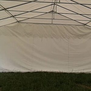 DELTA Canopies 20'x20' (FR) PVC Party Tent White,Commercial Fire Retardant Wedding Canopy,Outdoor Event Shelter,Residential Backyard Garden Gazebo,with Waterproof Top,Galvanized Steel Poles,Carry Bags