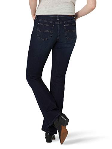 Lee Women's Legendary Mid Rise Bootcut Jean Blackout 12