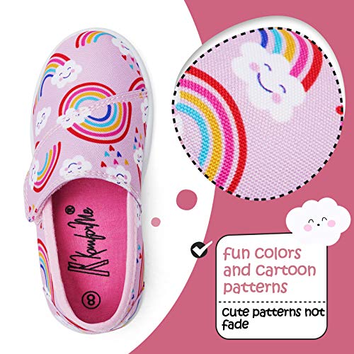 K KomForme Toddler Girls Sneakers Slip On Moccasins Casual Shoes for Toddler/Little Kid/Big Kid