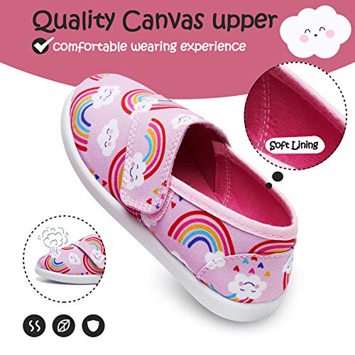 K KomForme Toddler Girls Sneakers Slip On Moccasins Casual Shoes for Toddler/Little Kid/Big Kid