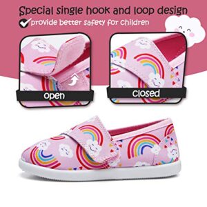 K KomForme Toddler Girls Sneakers Slip On Moccasins Casual Shoes for Toddler/Little Kid/Big Kid