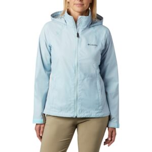 Columbia Women’s Switchback III Waterproof Rain Jacket, Spring Blue, XX-Large