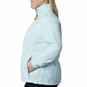 Columbia Women’s Switchback III Waterproof Rain Jacket, Spring Blue, XX-Large