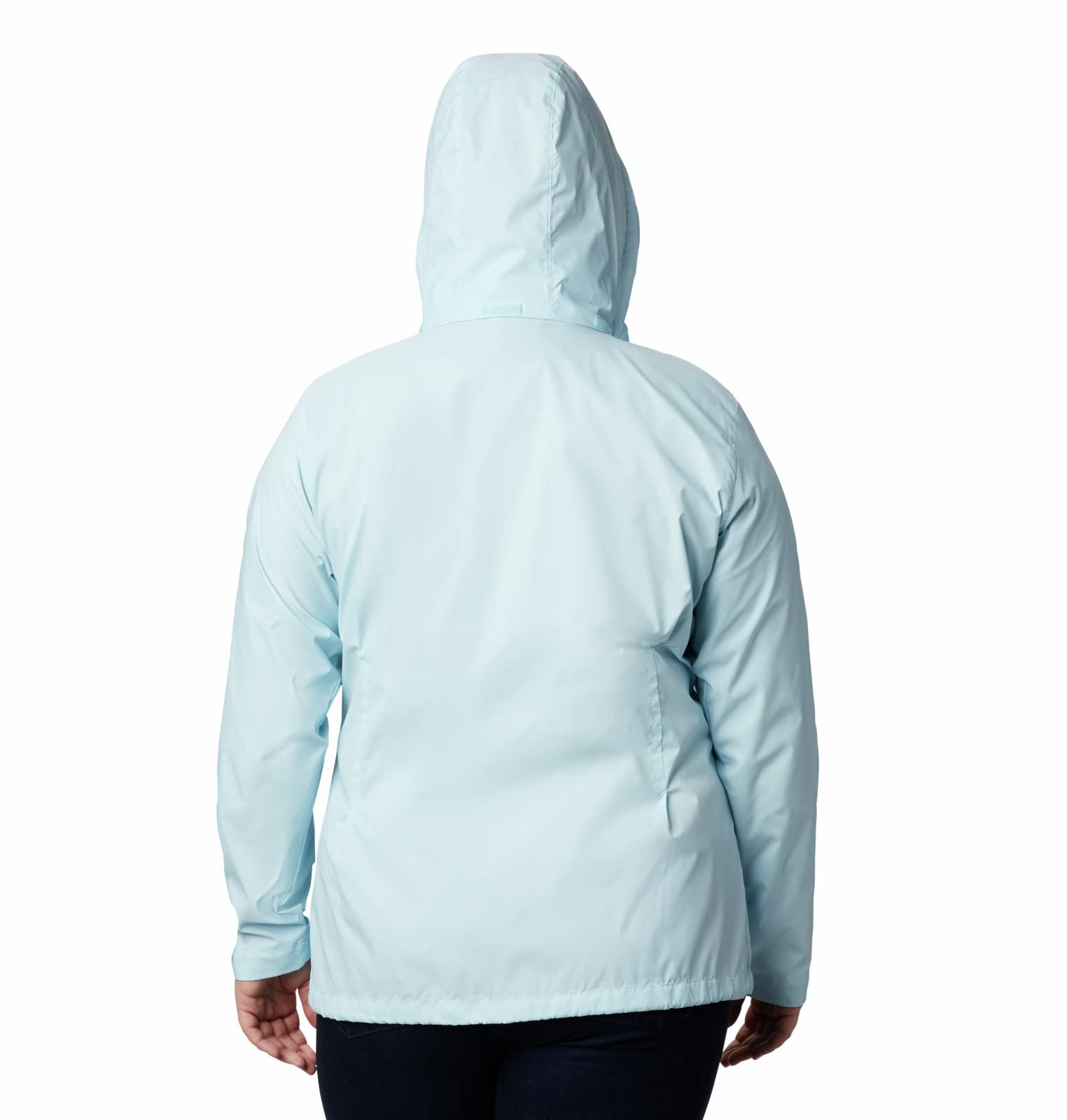 Columbia Women’s Switchback III Waterproof Rain Jacket, Spring Blue, XX-Large