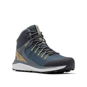 Columbia Men's Trailstorm Mid Waterproof, Graphite/Creek, 9