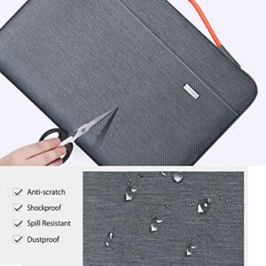 LANDICI Laptop Sleeve Carring Case 15 15.6 Inch,360°Protective Waterproof Computer Cover Bag Compatible with MacBook Air 15,MacBook Pro 15/16 2021,16 Inch Dell Lenovo HP Acer Samsung Notebook,Grey